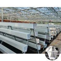 Gouttière hydroponique professionnelle en PVC pour la culture verticale de fraises en ferme, système de gouttières pour fraises
