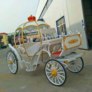 Chariot de Cendrillon blanc en forme de citrouille, transport électrique spécial pour princesse - Product Image 2