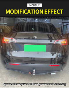 Pour <span class=keywords><strong>Tesla</strong></span> Model Y 2020-2023 : Pièces de couplage de pare-chocs arrière en acier, barre de remorquage, <span class=keywords><strong>crochet</strong></span> de remorquage, accessoires de <span class=keywords><strong>attelage</strong></span> de véhicule - Product Image 5