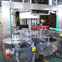 Nouvelle machine d'étiquetage PLC électrique et pneumatique en ligne, auto-adhésive, pour bouteilles en verre alimentaire (avant-arrière), étiquetage automatique recto-verso