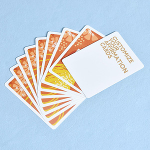 Jeu de cartes d'affirmation, jeu de cartes de conversation familiale personnalisé imprimé, jeu de cartes d'affirmation éducatif avec cartes de remerciement - Product Image 3