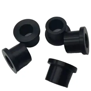 High temperature PTFE flanges sleeve slide plastic bearing sleeves shoulder bushing