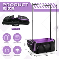 Sacs de danse roulants avec porte-vêtements Chariot à bagages étanche Roller Kids Ballet Competition Travel Duffle Dance Garment Bags