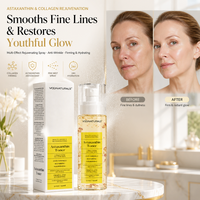 Spray Tonifiant Anti-Âge et Rajeunissant à l'Astaxanthine Marque Blanche, Brume Florale Hydratante et Réparatrice au Collagène, OEM ODM