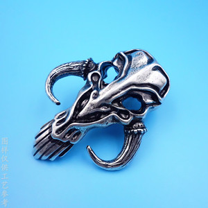 Colgantes Temáticos de Esqueleto, Colgante de Plata Antigua con Signo del Zodíaco Animal para Uso Diario y Decoración del Hogar - Product Image 2