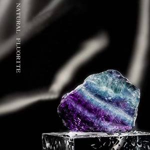 Piedra rugosa de cristal natural de alta calidad, rebanada de fluorita colorida de arcoíris, venta al por mayor - Product Image 5