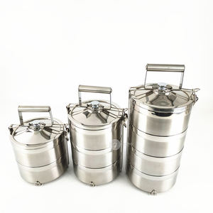 Toptan bento kutuları ile 201/304 paslanmaz çelik hint <span class=keywords><strong>indian</strong></span> in kutusu 3 tier yemek kabı kilit gıda taşıyıcı - Product Image 1