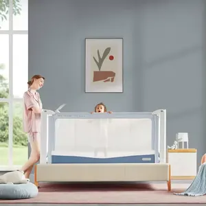 OEM rel keamanan tempat tidur kustom pemasangan cepat menghindari tergelincir pagar pelindung stabilitas ekstra rel tempat tidur untuk bayi