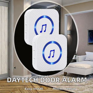 ระบบสัญญาณกันขโมยแบบพกพา <span class=keywords><strong>Daytech</strong></span> ABS ไร้สาย ใช้แบตเตอรี่ พร้อมเซ็นเซอร์ตรวจจับความเคลื่อนไหว PIR ระยะตรวจจับ 10-20 เมตร สำหรับบ้าน - Product Image 2