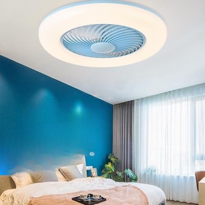 โคมไฟเพดานพัดลม LED ทันสมัยพร้อมรีโมทควบคุมอัจฉริยะสำหรับบ้านห้องนั่งเล่นฐานทรงกลมดีไซน์หรูหรา - Product Image 3