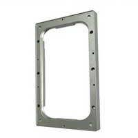 Pièces métalliques anodisées sablées, support de montage pour boîtier électronique de précision, cadre en alliage d'aluminium usiné sur mesure par CNC