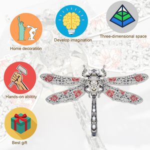 <span class=keywords><strong>Piececool</strong></span> libellule modèle métal insecte <span class=keywords><strong>3D</strong></span> métal Puzzles pour adultes bricolage à la main assemblage fête des pères nouveauté cadeaux - Product Image 5