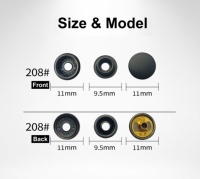 Boutons-pression en laiton lavables personnalisés avec logo de marque de mode Peisidike pour vestes, manteaux et sacs