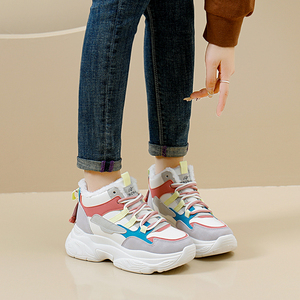 Chaussures de sport décontractées en peluche pour femmes, nouvelle mode automne-hiver, confortables et chaudes, style baskets de marche - Product Image 5