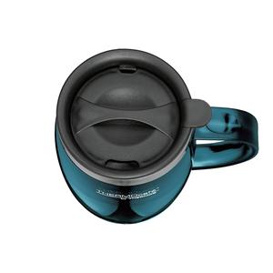 Thermos Desktop Mug Tc Stainless Steel 12 Oz Insulated Travel <b>Coffee</b> Cup With Lid For Office Use - Product Image 1