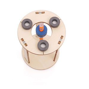 Jouet de bureau artistique à énergie cinétique, puzzle 3D en bois motorisé, activité de construction durable, apprentissage de la physique <span class=keywords><strong>Montessori</strong></span>, engrenages robustes - Product Image 3