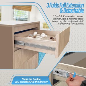 45Mm Kênh Mở Rộng Đầy Đủ Bóng Mang Ngăn Kéo Trượt Đường Sắt Cho Tủ Bếp Cho Ăn Uống Ngoài Trời Chất Lượng Cao Bóng Mang - Product Image 4