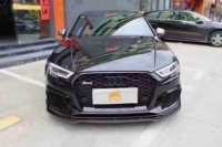 Lèvre avant en fibre de carbone de Style RS3 de haute qualité pour lèvre de pare-chocs AUDI A3 S3 2017-2020