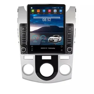 شاشة سيارة تيسلا أندرويد 11 IPS 2.5D, شاشة سيارة فيديو لكيا فورتي سيراتو 2008-2012 8 + 128GB DSP GPS BT ستيريو 360 كاميرا راديو السيارة