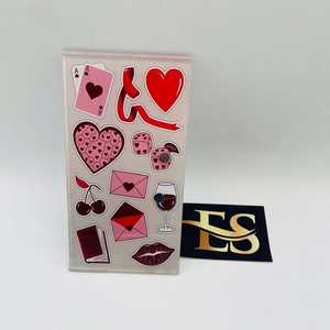 Servicio OEM de Impresión de Logotipos Personalizados, Iconos de Amor con Calor, Azulejos de Pestañas Personalizables, Especial de San Valentín - Product Image 1