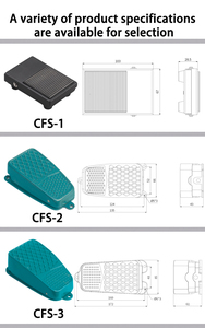Cntd CFS-1 nhỏ kim loại chân chuyển đổi dpdt tạm thời trên chân chuyển đổi bàn đạp cho điều khiển công nghiệp tùy chỉnh không thấm nước chuyển đổi IP20 - Product Image 3