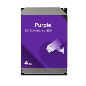 Disco Duro Interno Purple de 4 TB y 3.5 Pulgadas, Disco Duro de Vigilancia SATA de 6 Gb/s y 5400 RPM para DVR NVR - Product Image 1