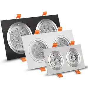 two three four heads 24v led lights brushed silver 2*3w 3*3w 4*3w LED downlight
