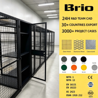Structure de connexion latérale pour casiers en treillis métallique Brio Linked, pour un arrangement soigné des casiers en treillis métallique, idéale pour les grands projets de vestiaires pour personnel.