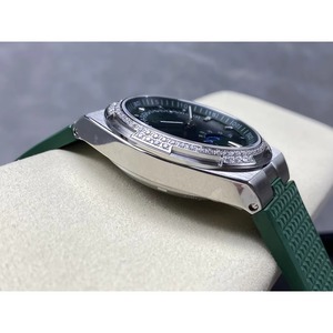 Drioshipping – montre à quartz pour hommes, montre mécanique en cuir de vache véritable, étanche, flambant neuve - Product Image 5