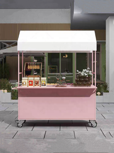 Carrito de hierro para exteriores, carrito de comida móvil para mercado nocturno, centro comercial, supermercado, promoción de actividades - Product Image 5