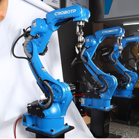 Station de travail robotisée de soudage CROBOTP avec rail de guidage, équipement de soudage entièrement automatisé et mobile