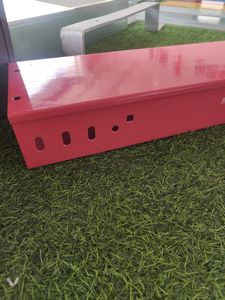 China Factory 300x60x3000 Roof Cable Trays Outdoor Waterproof <b>Galvanised</b> Powder Coating Cable Trunking with Accessories - Product Image 3