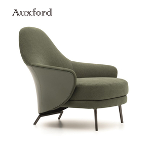 Sillón de salón de cuero y tela otomana, nuevo diseño - Product Image 2