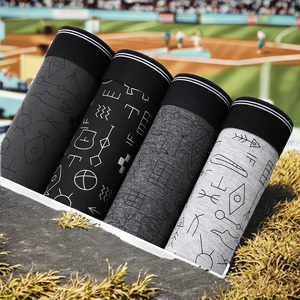 Caleçons Boxers Homme HUANZHI Nouveau Design en Coton Respirant Tricoté Sans Couture Motif Imprimé Taille Classique Américaine – Vente en Gros - Product Image 2