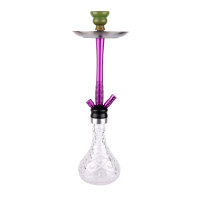 Gunter Pabrik Grosir Mangkuk Kaca Logam Tinggi 56Cm Set Asap Panci Hookah Selang Tunggal Shisha