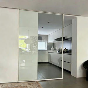 <span class=keywords><strong>Porte</strong></span> <span class=keywords><strong>coulissante</strong></span> invisible sans rail personnalisée, <span class=keywords><strong>porte</strong></span> <span class=keywords><strong>coulissante</strong></span> fantôme en aluminium, sécurité, glissière ultra-claire, portes intérieures pour maisons - Product Image 2