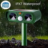Répulsif Solaire Ultrasonique pour Animaux, Vente Directe Fabricant, Matériau ABS, Modèle 808, pour Chats, Souris, Oiseaux, Chiens, Serpents, Fournitures de Jardin