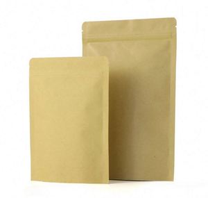 Sacs d'emballage alimentaire en papier avec fermeture éclair personnalisés, fabriqués directement en usine, Doypack, 23x35cm, pack promotionnel - Product Image 1