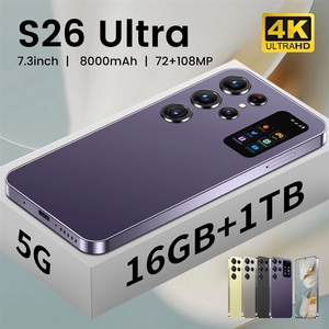 Smartphone S26 Ultra Originale Sbloccato all'Ingrosso, Display da 7.3 Pollici, Fotocamera da 108MP, Deca Core, 16GB RAM, 1TB di Memoria, 5G - Product Image 6