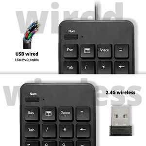 2.4G Number Pad Ultra-thin Wireless Numpad USB Rechargeable <strong>Numeric</strong> <strong>Keypad</strong> IOS Android Window Digital <strong>Keyboard</strong> - Product Image 2