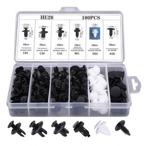 100pcs Mixed <b>Car</b> Plastic <b>Clips</b> Auto Fixing Door Closer Pin Removing Retainer Rivet Screws Disassembly Tools for Removal Product - Product Image 2