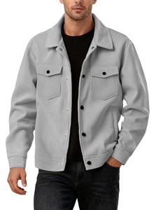 Veste décontractée à revers en velours côtelé à boutonnage simple, style sport tendance, avec poches, pour <span class=keywords><strong>homme</strong></span>, à manches longues, style européen et américain - Product Image 5