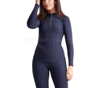 Camisas técnicas de equitación Ecuestre para mujer Capas base Tops para deportes de caballos para montar - Product Image 2