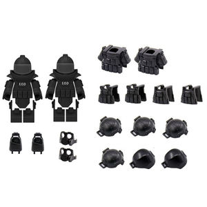 Equipaggiamento speciale da poliziotto SWAT polizia-SUV armatura per veicoli militari accessori per armi militari esercito Set di blocchi per giocattoli per bambini - Product Image 6