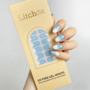 Parches de Gel UV para <span class=keywords><strong>Uñas</strong></span> de Calidad Profesional, Libres de HEMA, Precurados con Diseño de Borde Ondulado, Libres de Toxinas, Venta al Por Mayor OEM - Product Image 1