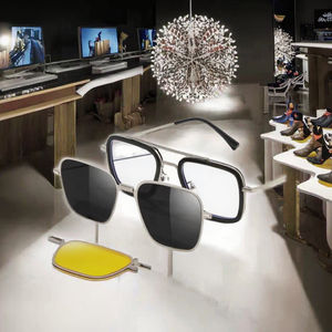 2025 Nieuwe 2-in-1 Magnetische Clip Zonnebril Gepolariseerde TAC 1.1mm Lenzen Nachtzicht Lichtgewicht Heren Dames Opvouwbaar Metalen Montuur - Product Image 3