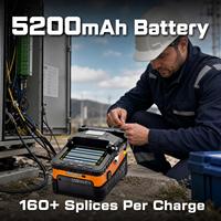 Máquina de Empalme por Fusión de Fibra Óptica Ai 5 Pro GPRS con Seis Motores, Equipo FTTH con Empalme por Fusión Automático de 1 Año