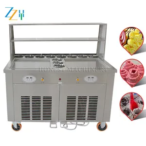 Commercial Fried Ice Cream Roll Machine Turkey / Fried Ice Cream Machine For Australia / Frying Ice Machine