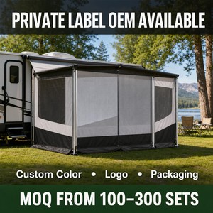 Cabine <span class=keywords><strong>d</strong></span>'intimité personnalisée pour <span class=keywords><strong>auvent</strong></span> de camping-car, enclos pour <span class=keywords><strong>caravane</strong></span>, fabrication OEM en petites séries - Product Image 6