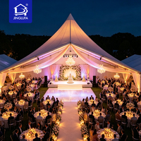 Tente Pagode de Luxe Robuste pour Mariages en Plein Air, Chapiteau de Mariage Imperméable pour Événements